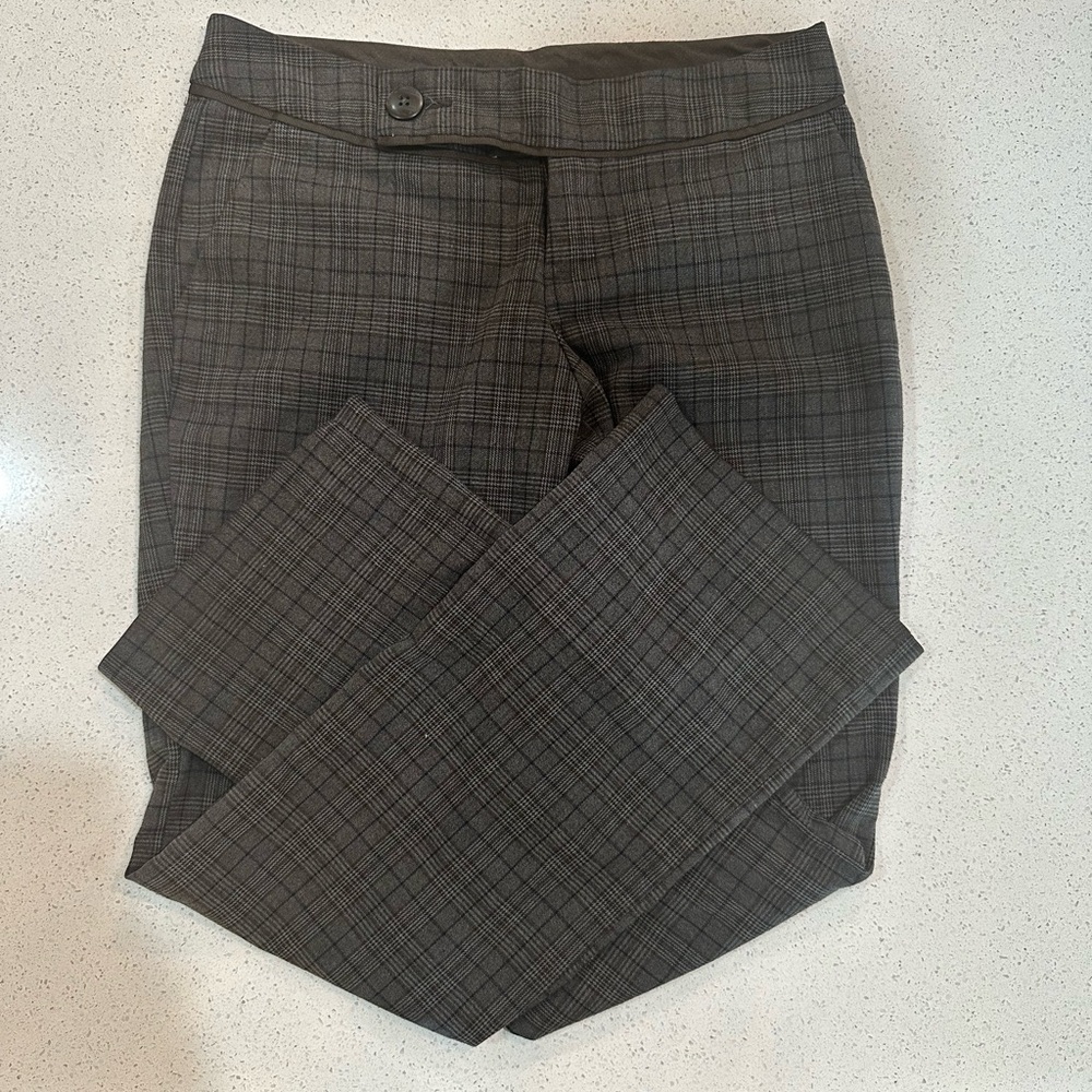 Massimo Women's Gray Plaid Pants
